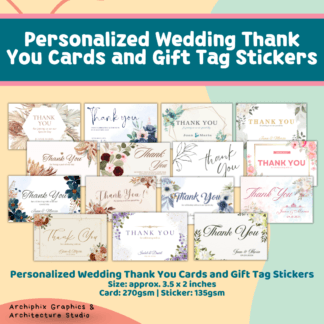 Personalized Wedding Gift Tag Stickers and Cards (10 pcs)