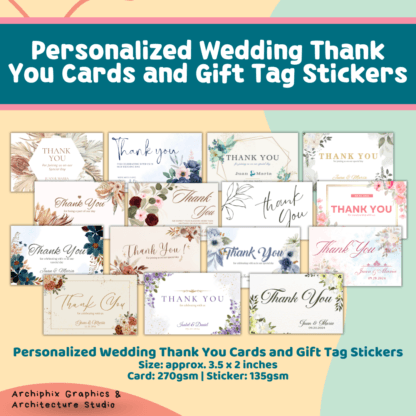 Personalized Wedding Gift Tag Stickers and Cards (10 pcs)